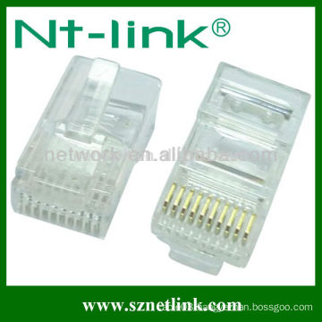 Cat7 rj45 modular plug 10P10C UTP unshield modular Plug/connector